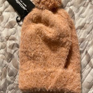 Soft Faux Fur beanie Rust